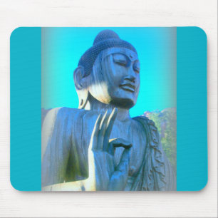 Tapis De Souris bouddha bleu