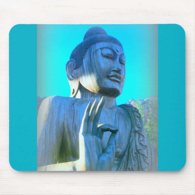 Tapis De Souris bouddha bleu (Devant)