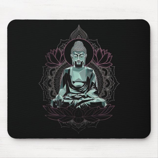 Tapis De Souris Bouddha de méditation (Devant)