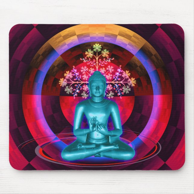 Tapis De Souris Bouddha méditant Mousepad (Devant)