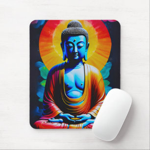 Tapis De Souris Bouddha Médite
