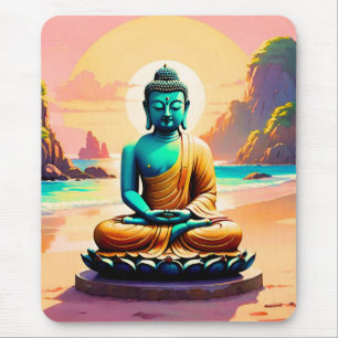 Tapis De Souris Bouddha - Rivages sereins de l'illumination