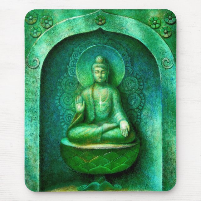 Tapis De Souris Bouddha vert (Devant)