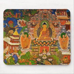Tapis De Souris Bouddhisme bouddhiste de Bouddha bénissant le