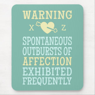 Tapis De Souris Bouffées d'affection de mousepad personnalisé