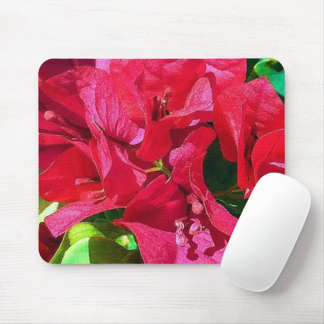 Tapis De Souris Bougainvillea Closeup Mousepad (Avec souris)