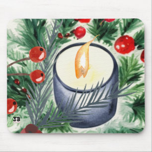 Tapis De Souris Bougie de Noël