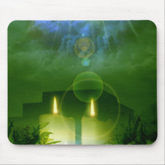 Tapis De Souris Bougies Lumière Mousepad