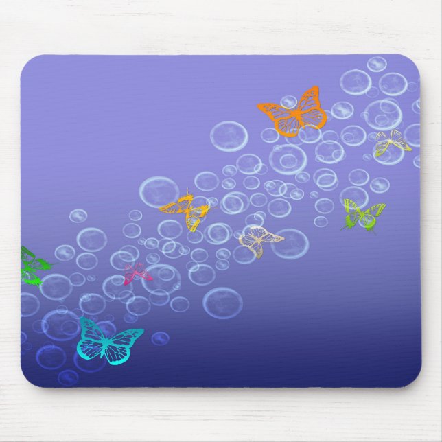 Tapis De Souris Bouillonne les papillons de n (Devant)