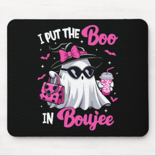 Tapis De Souris Boujee Boo Jee Éffrayant Citrouille d'Halloween ro