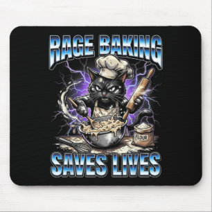 Tapis De Souris Boulange de rage sauve des vies Maison de chats en