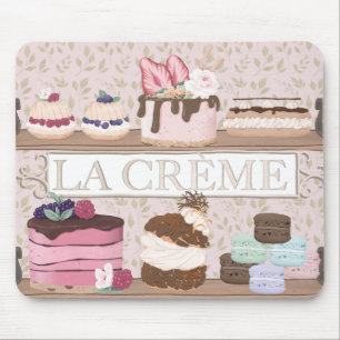 Tapis De Souris Boulangerie Française Pâtisseries Macarons Tortes