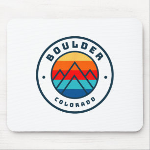 Tapis De Souris Boulder Colorado Ski Snowboard Famille Ski Tr