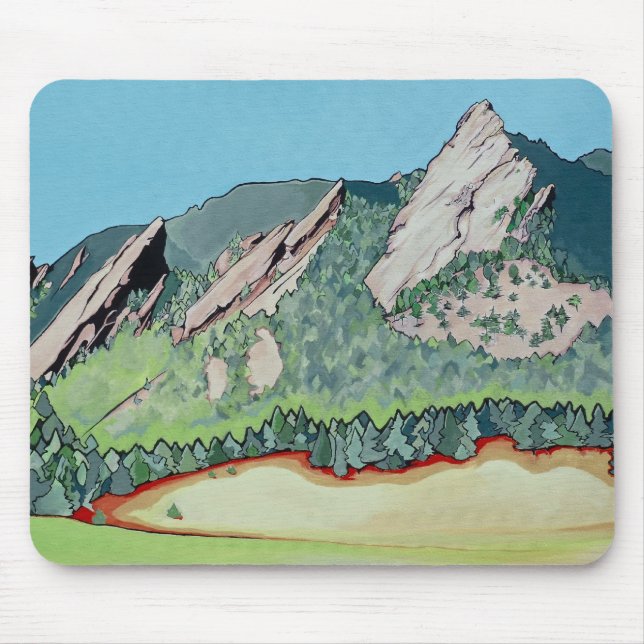 Tapis De Souris Boulder Flatirons (Devant)