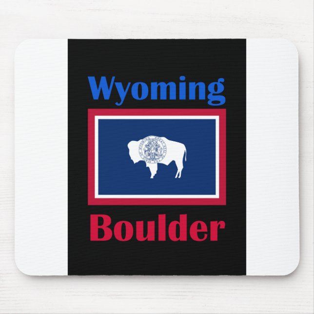 Tapis De Souris Boulder Wyoming (Devant)