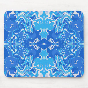 Tapis de Souris Boule Bleue Dessinée à la Main