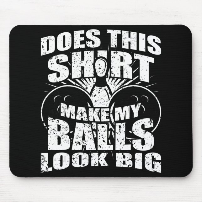 Tapis De Souris Boule de Bowling - Boule de Gag pour Homme (Devant)