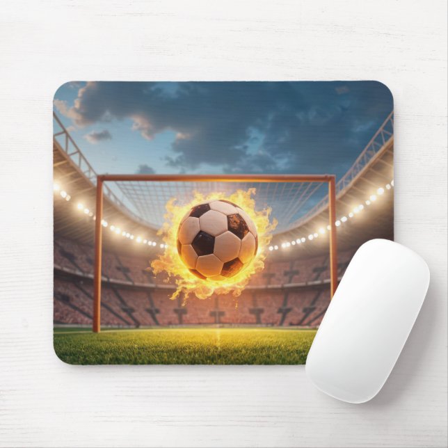Tapis De Souris Boule de soccer (Avec souris)