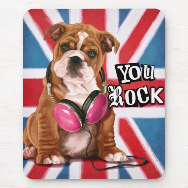 Tapis De Souris Bouledogue anglais (Devant)