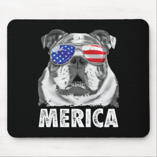 Tapis De Souris Bouledogue Anglais 4 Juillet Merica Hommes Femmes