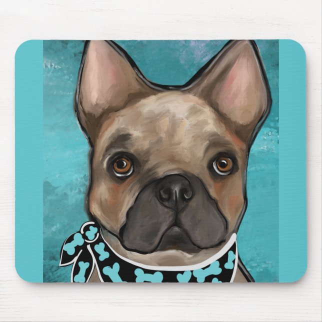 TAPIS DE SOURIS BOULEDOGUE FRANÇAIS         (Devant)