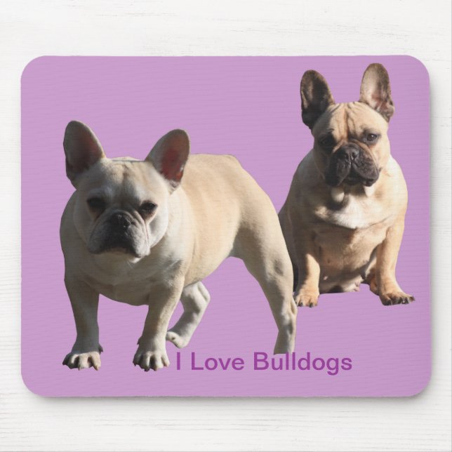 Tapis de souris Bouledogue français (Devant)