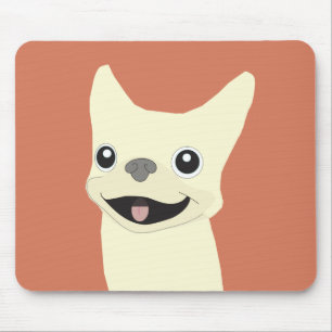 Tapis De Souris Bouledogue français crème, Terracotta