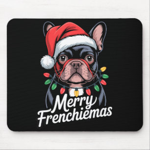 Tapis De Souris Bouledogue Français Joyeux Frenchiemas Chapeau de