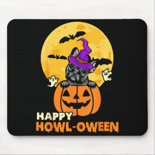 Tapis De Souris Bouledogue Français Noir Sorcière Amoureux de Chie