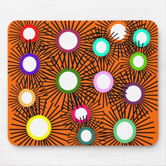 Tapis De Souris Boules à pointes géométriques (Devant)