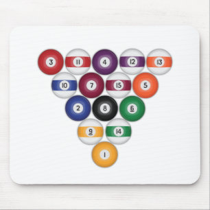 Tapis De Souris Boules de billard :
