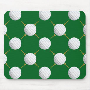 Tapis De Souris Boules de golf et Tee - shirts sur Green