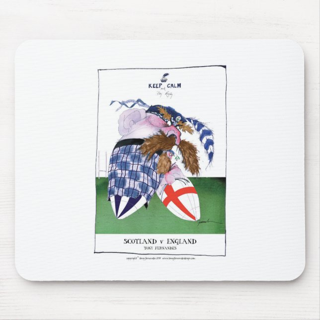 Tapis De Souris boules de l'Ecosse v Angleterre, fernandes (Devant)