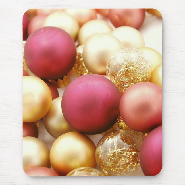 Tapis De Souris Boules de Noël (Devant)