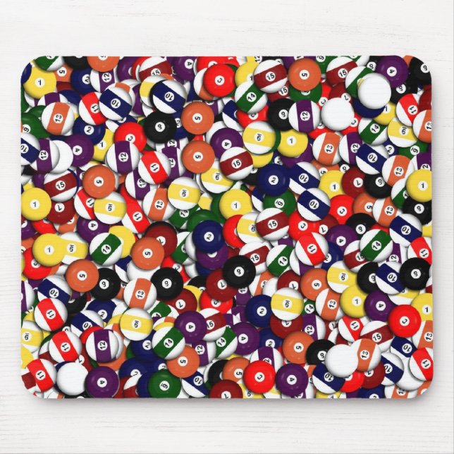Tapis De Souris Boules de piscine Mousepad (Devant)