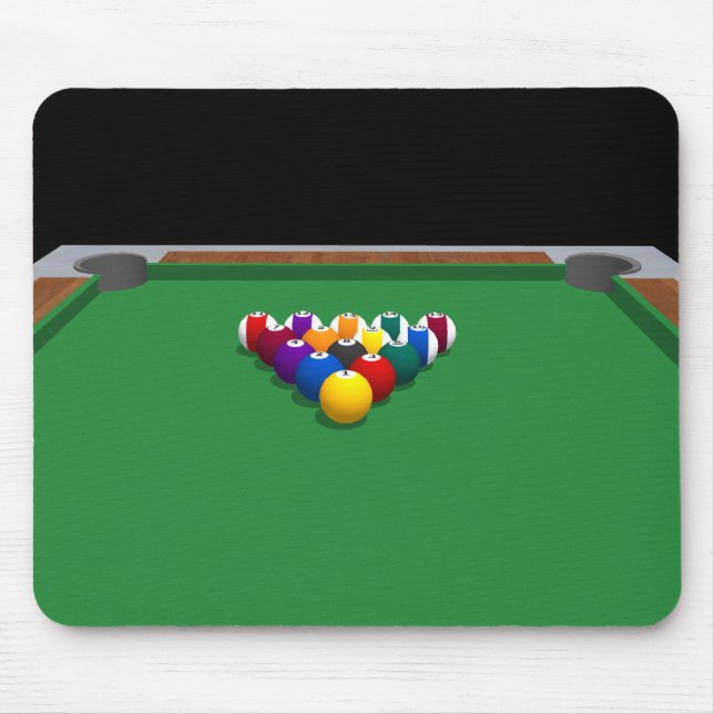 Tapis De Souris Boules de piscine sur le Tableau : modèle 3D : (Devant)