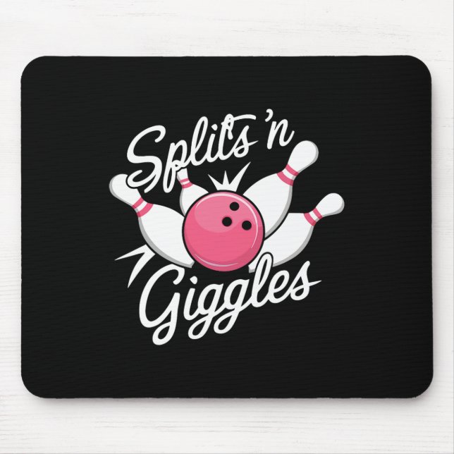 Tapis De Souris Boules N Giggles Bowling Bowler Ball Et P (Devant)