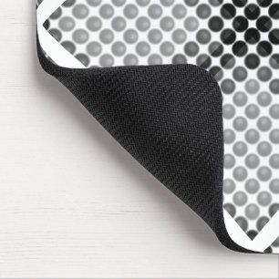 Tapis De Souris Boules ou trous noirs à gris, carré croisé