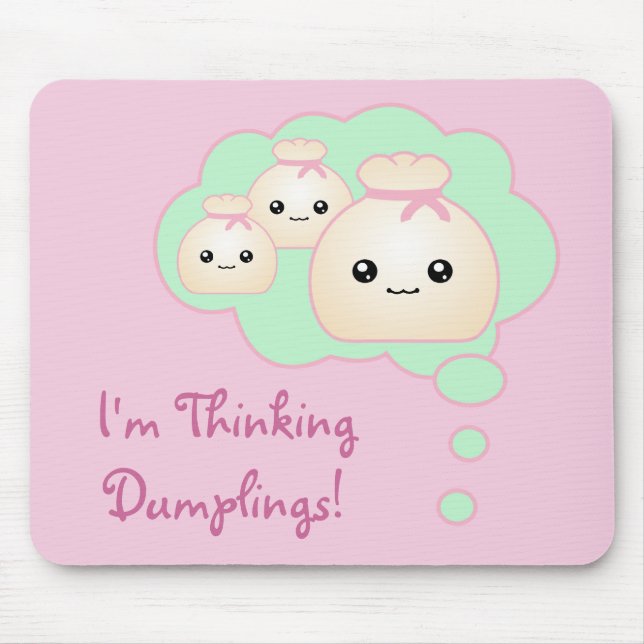 Tapis De Souris Boulettes de pensée Mousepad de Kawaii (Devant)