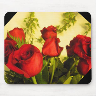 Tapis De Souris Bouquet de la souris rouge Roses