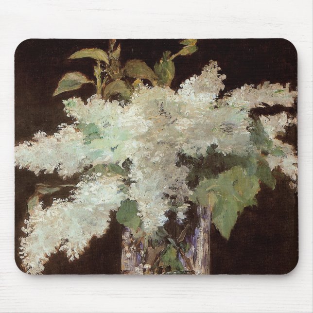 Tapis De Souris Bouquet de Lilacs de Manet - Mousepad (Devant)