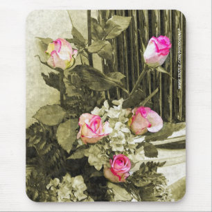 Tapis De Souris Bouquet de mariage vintage