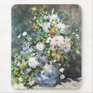 Tapis De Souris Bouquet de printemps de Pierre Renoir, Fleurs Vint