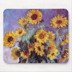 Tapis De Souris Bouquet de tournesols par Claude Monet, Art vintag