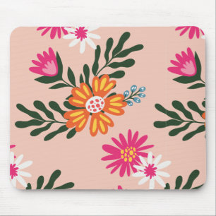 Tapis De Souris Bouquet Fleur Été Rose