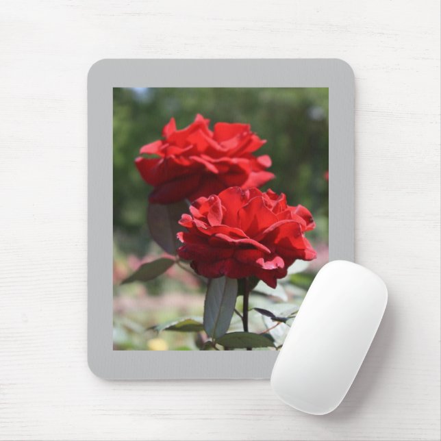 Tapis De Souris Bouquet rouge Mousepad (Avec souris)