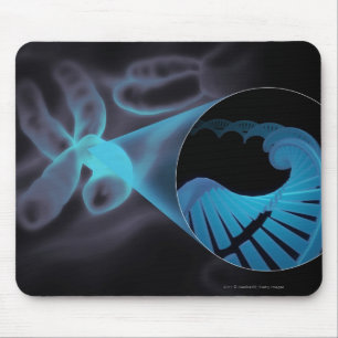 Tapis De Souris Bourdonnez dedans d'un brin d'ADN dans un