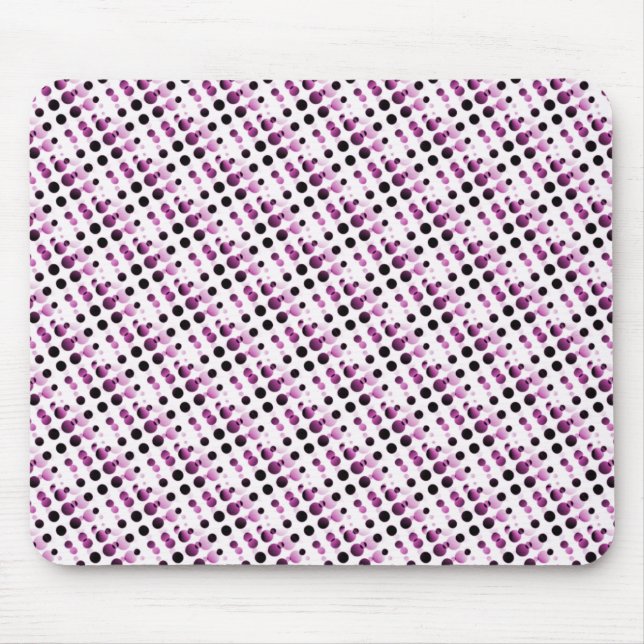 Tapis De Souris Bourgogne bulles rétro Mousepad (Devant)