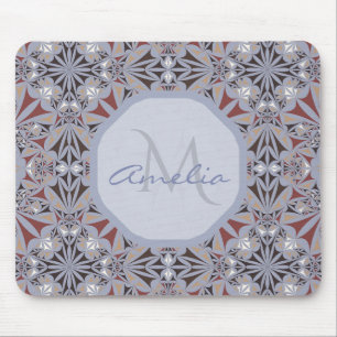 Tapis De Souris Bourgogne et gris Elégant Motif Personnalisé