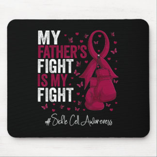 Tapis De Souris Bourgogne Survivant du Ruban Père Sickle Cell Awar